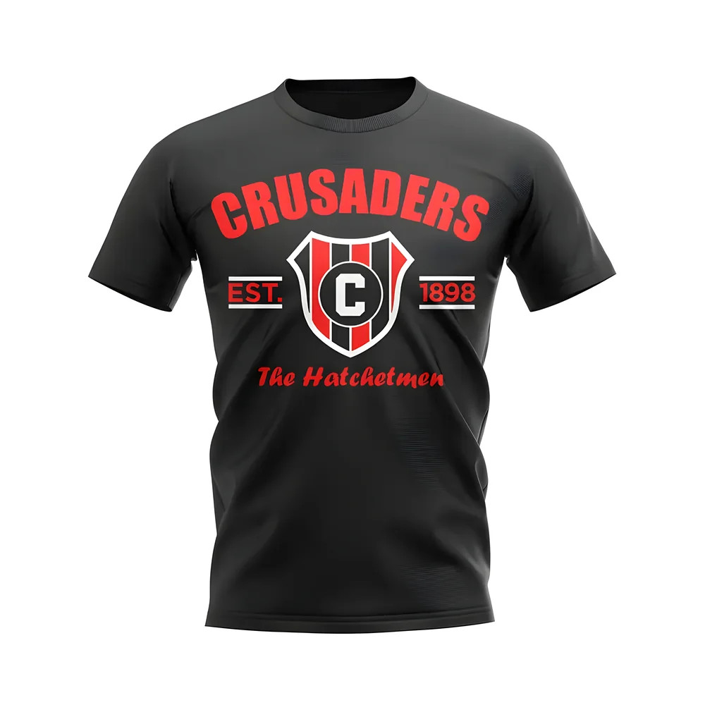 Click to view product details and reviews for Crusaders Established Football T Shirt Black. Click to view product details and reviews for Crusaders Established Football T Shirt Black.