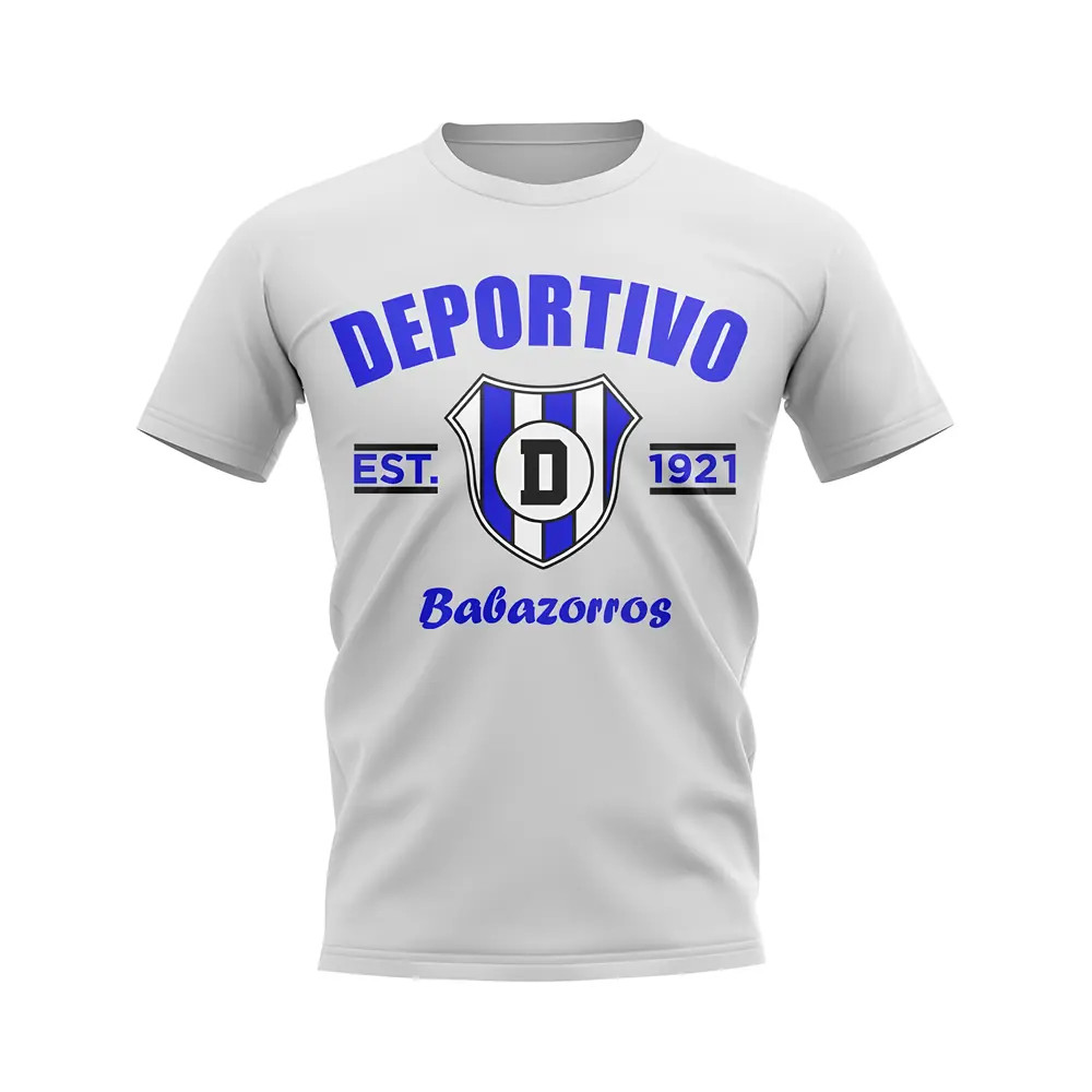 Deportivo Alaves Established Football T-Shirt (White) Polyester Uksoccershop Men's White Xxl