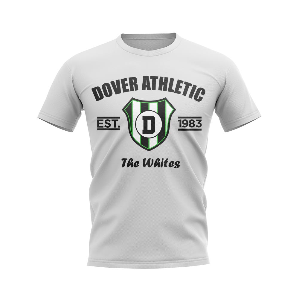 Click to view product details and reviews for Dover Athletic Established Football T Shirt White. Click to view product details and reviews for Dover Athletic Established Football T Shirt White.
