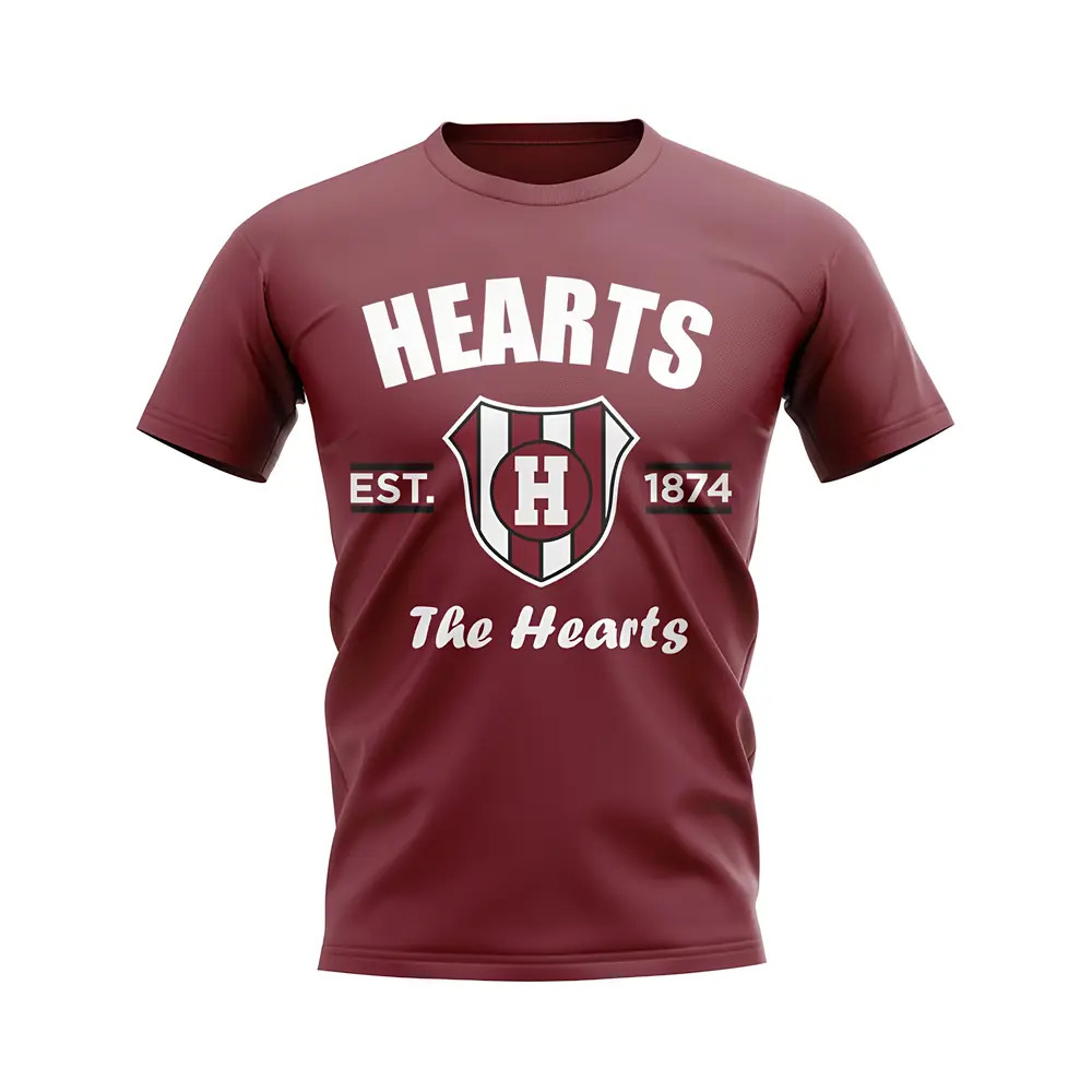 Click to view product details and reviews for Hearts Established Football T Shirt Maroon.