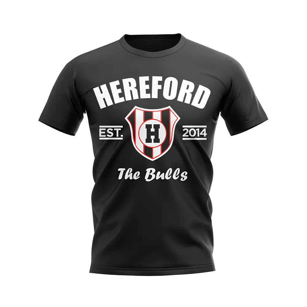 Click to view product details and reviews for Hereford Established Football T Shirt Black. Click to view product details and reviews for Hereford Established Football T Shirt Black.