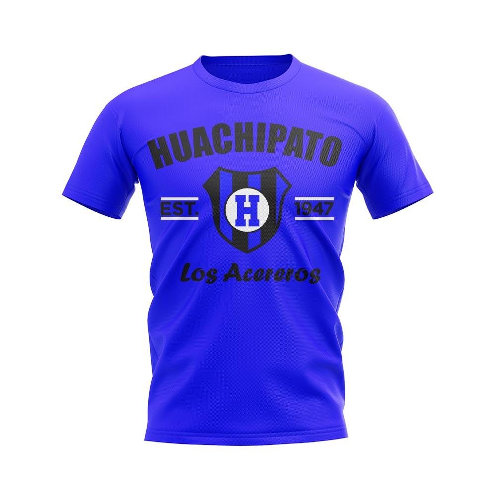 Huachipato Established Football T-Shirt (Blue) Polyester Alexandre Pato Aston Villa Uksoccershop Men's Blue Extra Small