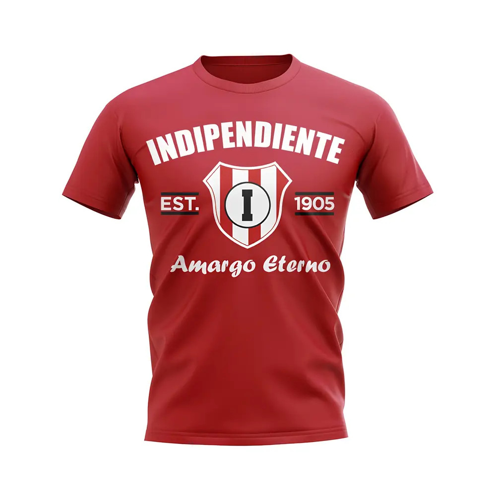 Click to view product details and reviews for Independiente Established Football T Shirt Red.