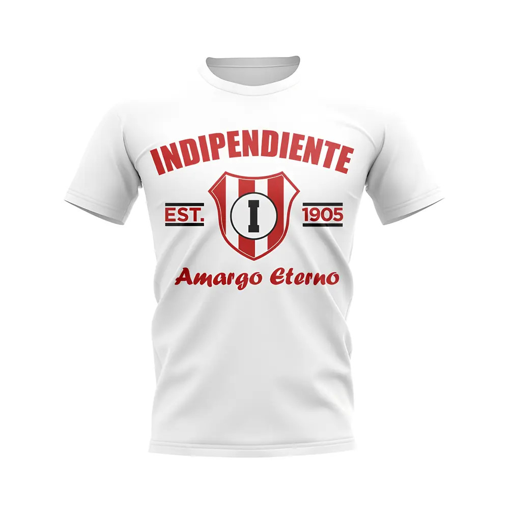 Click to view product details and reviews for Independiente Established Football T Shirt White.
