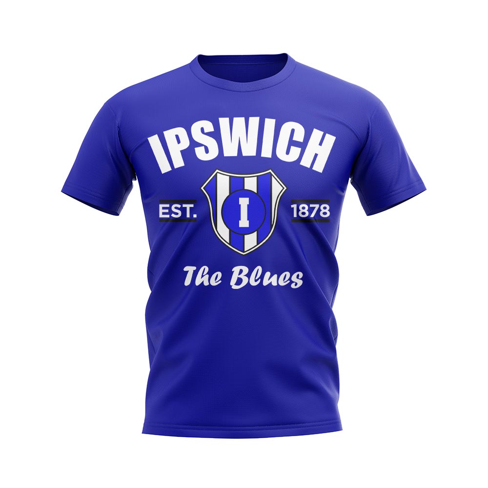 Click to view product details and reviews for Ipswich Established Football T Shirt Blue.