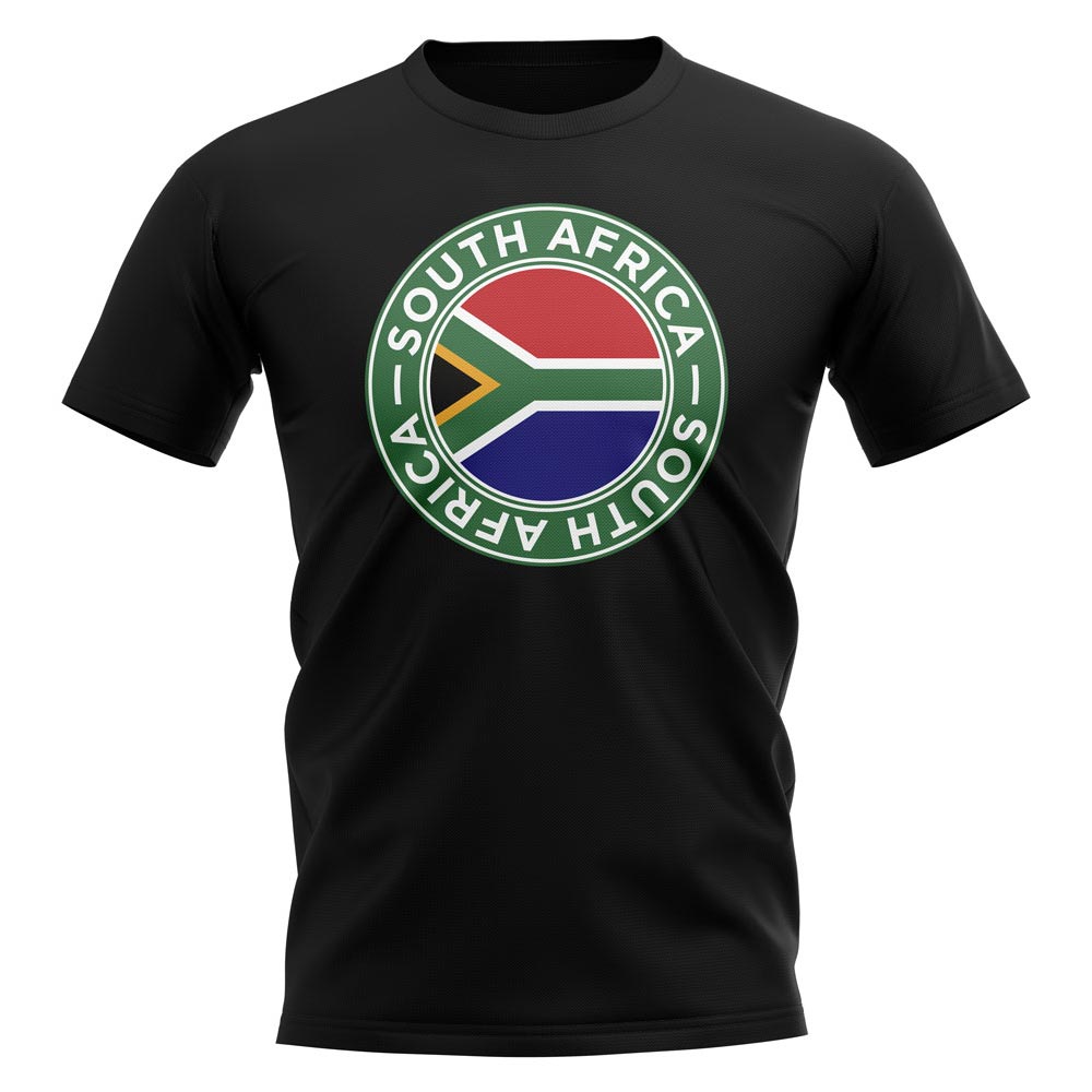 Click to view product details and reviews for South Africa Football Badge T Shirt Black.