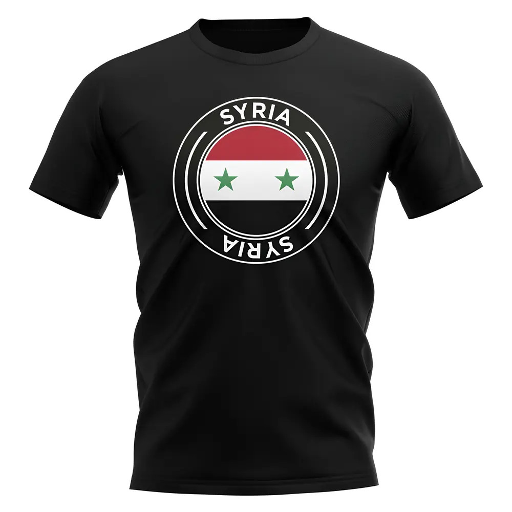Click to view product details and reviews for Syria Football Badge T Shirt Black. Click to view product details and reviews for Syria Football Badge T Shirt Black.