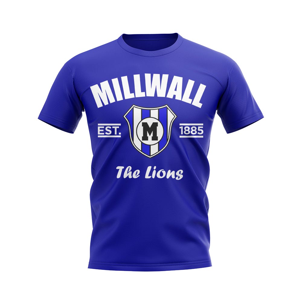 Click to view product details and reviews for Millwall Established Football T Shirt Blue.