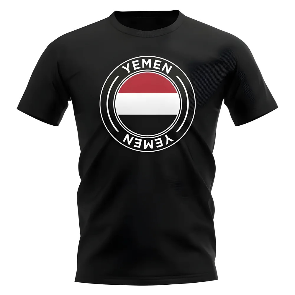 Ye Football Badge T-Shirt (Black) Polyester Uksoccershop Men's Black Extra Large