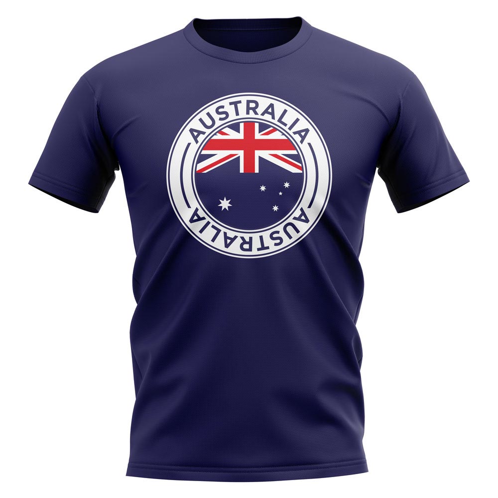 Click to view product details and reviews for Australia Football Badge T Shirt Navy.