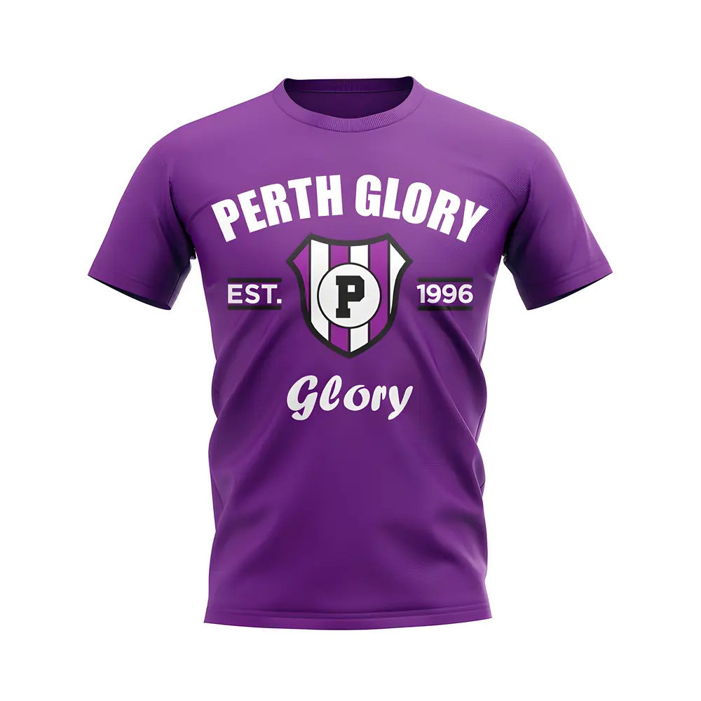 Click to view product details and reviews for Perth Glory Established Football T Shirt Purple.