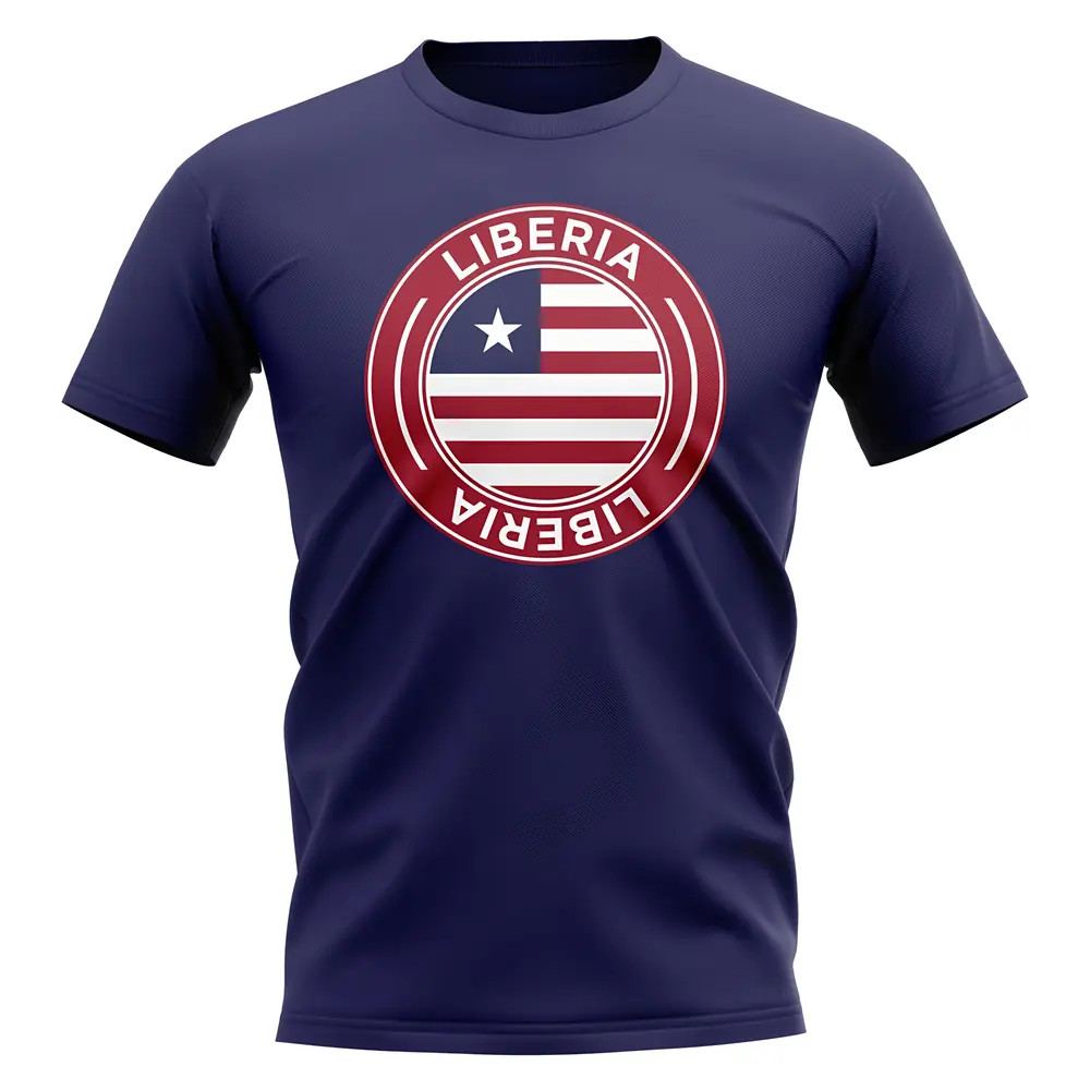 Click to view product details and reviews for Liberia Football Badge T Shirt Navy. Click to view product details and reviews for Liberia Football Badge T Shirt Navy.