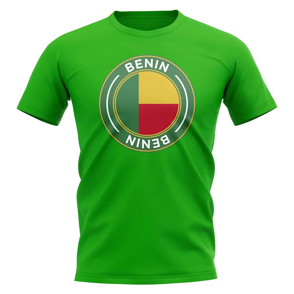 Benin Football Badge T-Shirt (Green) Polyester Uksoccershop Men's Green Small