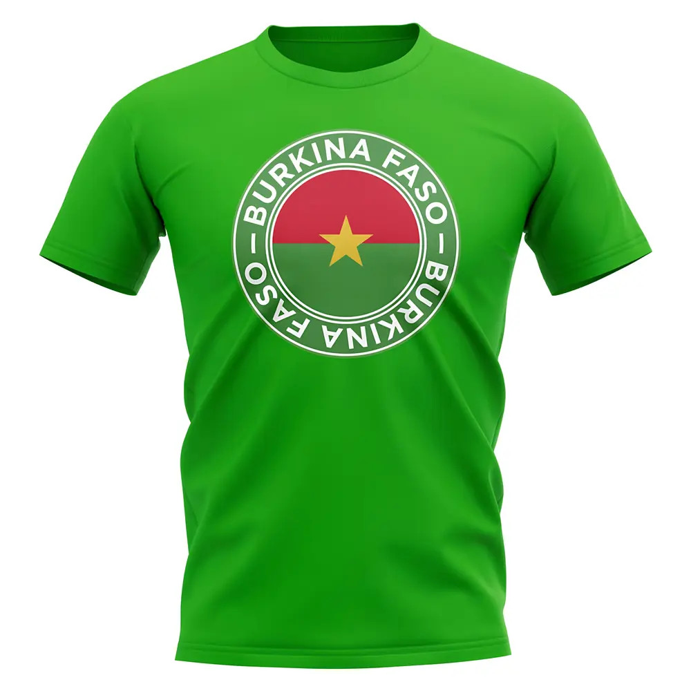 Click to view product details and reviews for Burkina Faso Football Badge T Shirt Green.