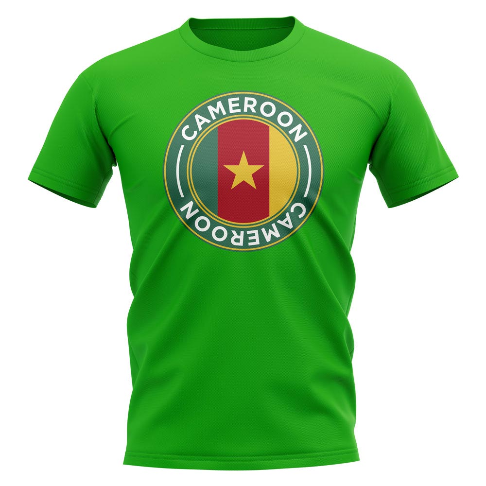Click to view product details and reviews for Cameroon Football Badge T Shirt Green.