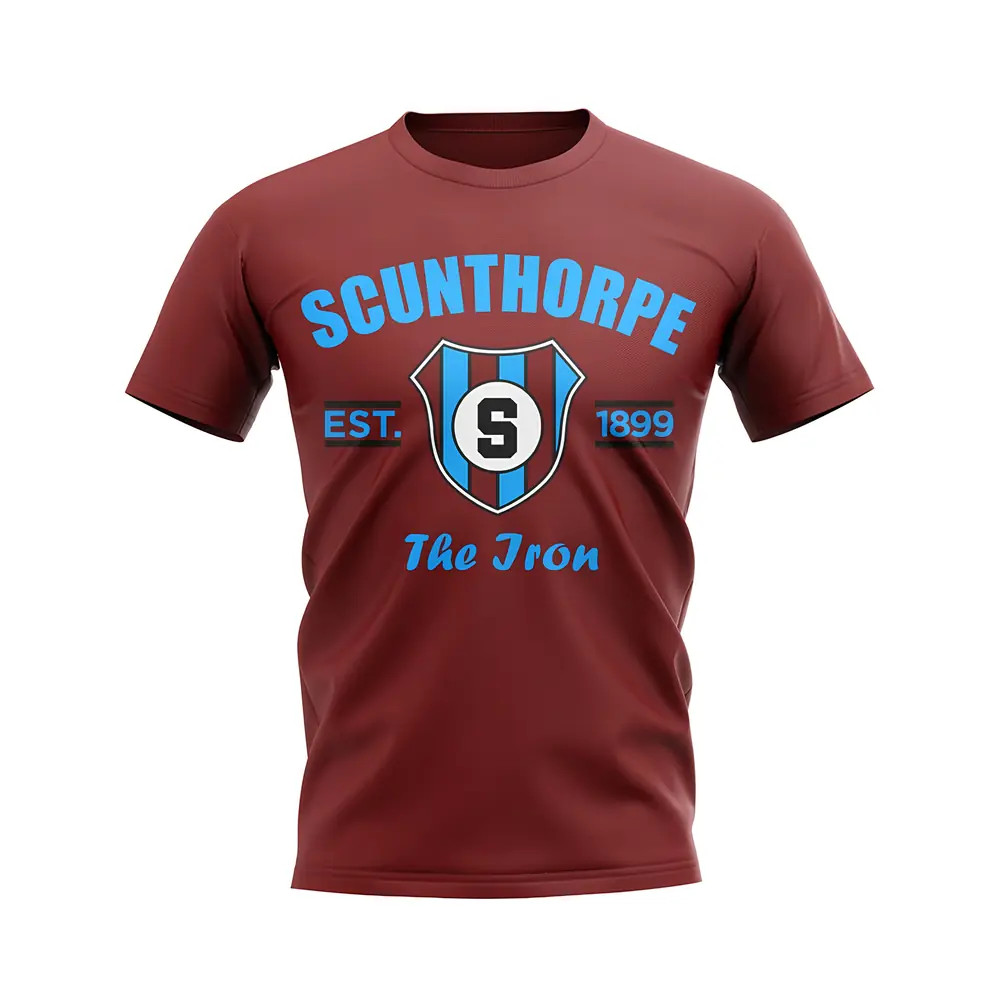 Click to view product details and reviews for Scunthorpe Established Football T Shirt Maroon.