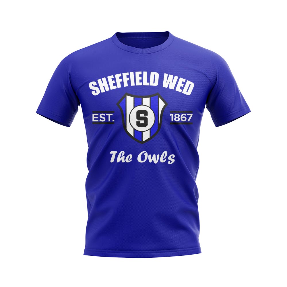 Click to view product details and reviews for Sheffield Wednesday Established Football T Shirt Blue.