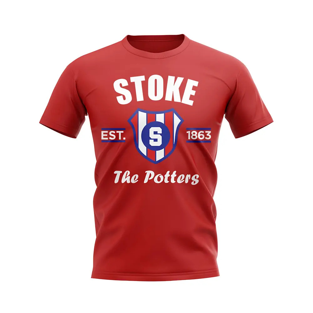 Click to view product details and reviews for Stoke Established Football T Shirt Red. Click to view product details and reviews for Stoke Established Football T Shirt Red.