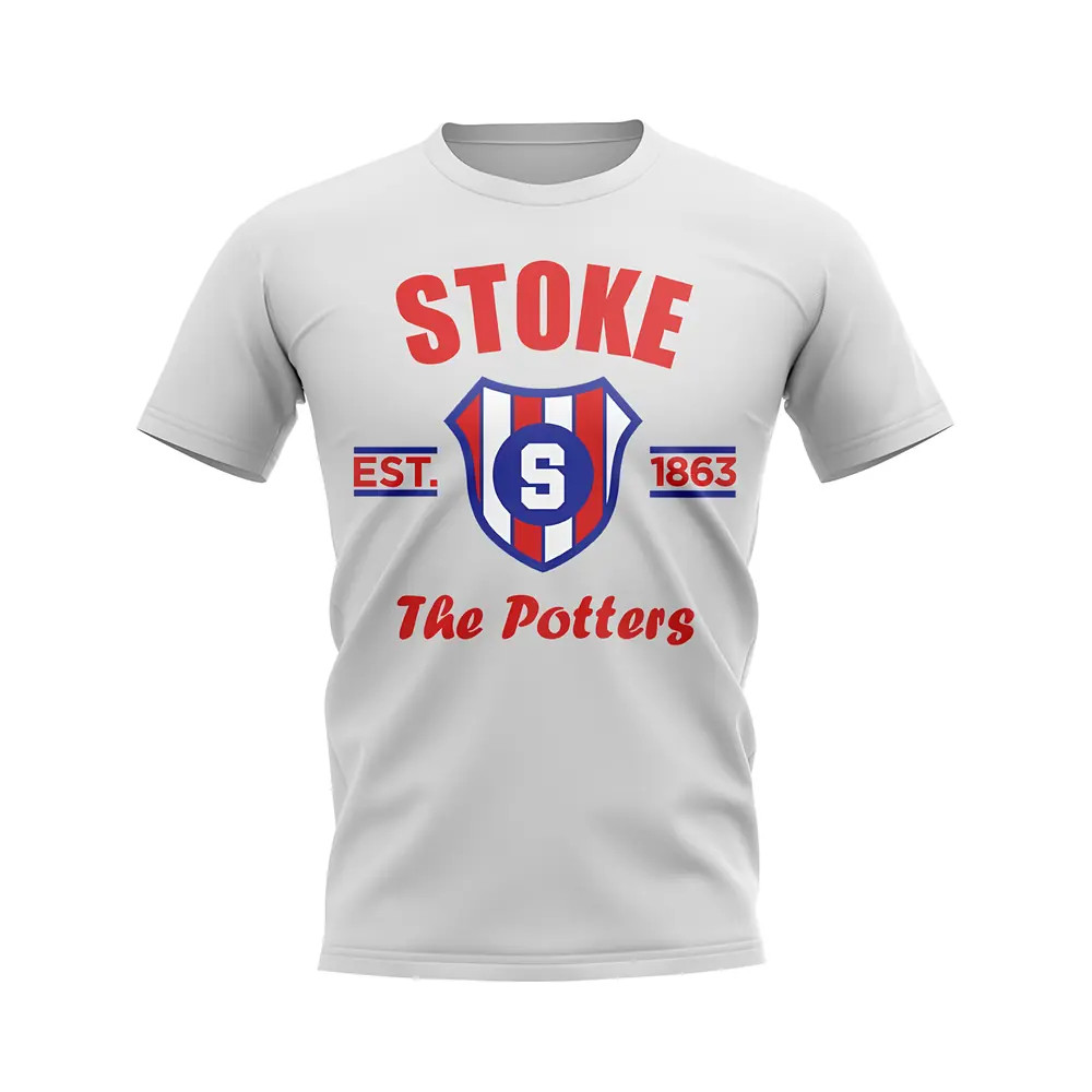 Click to view product details and reviews for Stoke Established Football T Shirt White. Click to view product details and reviews for Stoke Established Football T Shirt White.