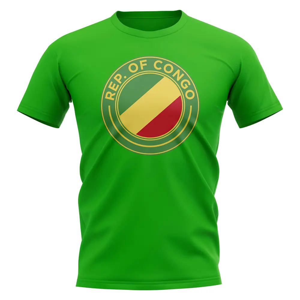 Click to view product details and reviews for Congo Republic Football Badge T Shirt Green.