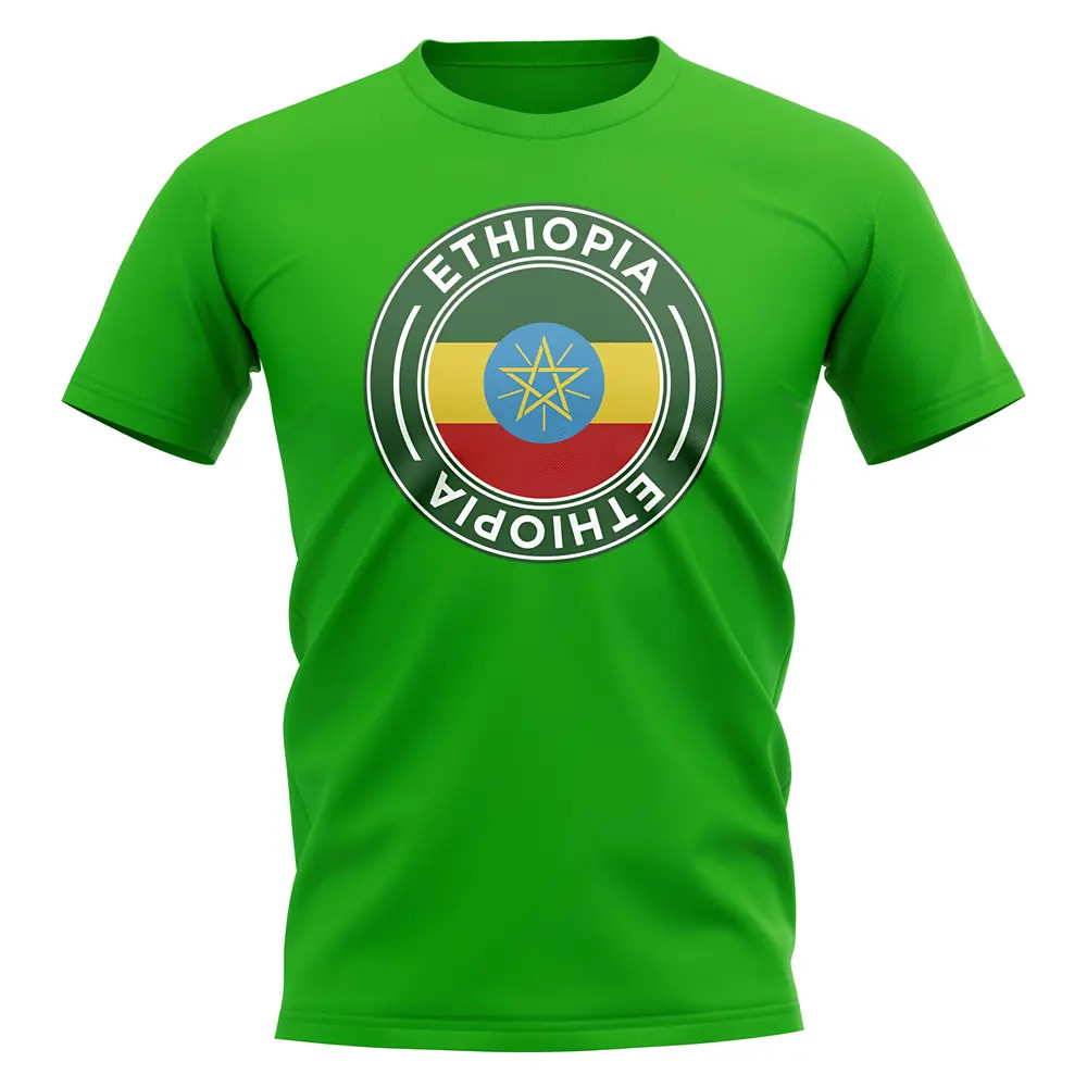 Click to view product details and reviews for Ethiopia Football Badge T Shirt Green.