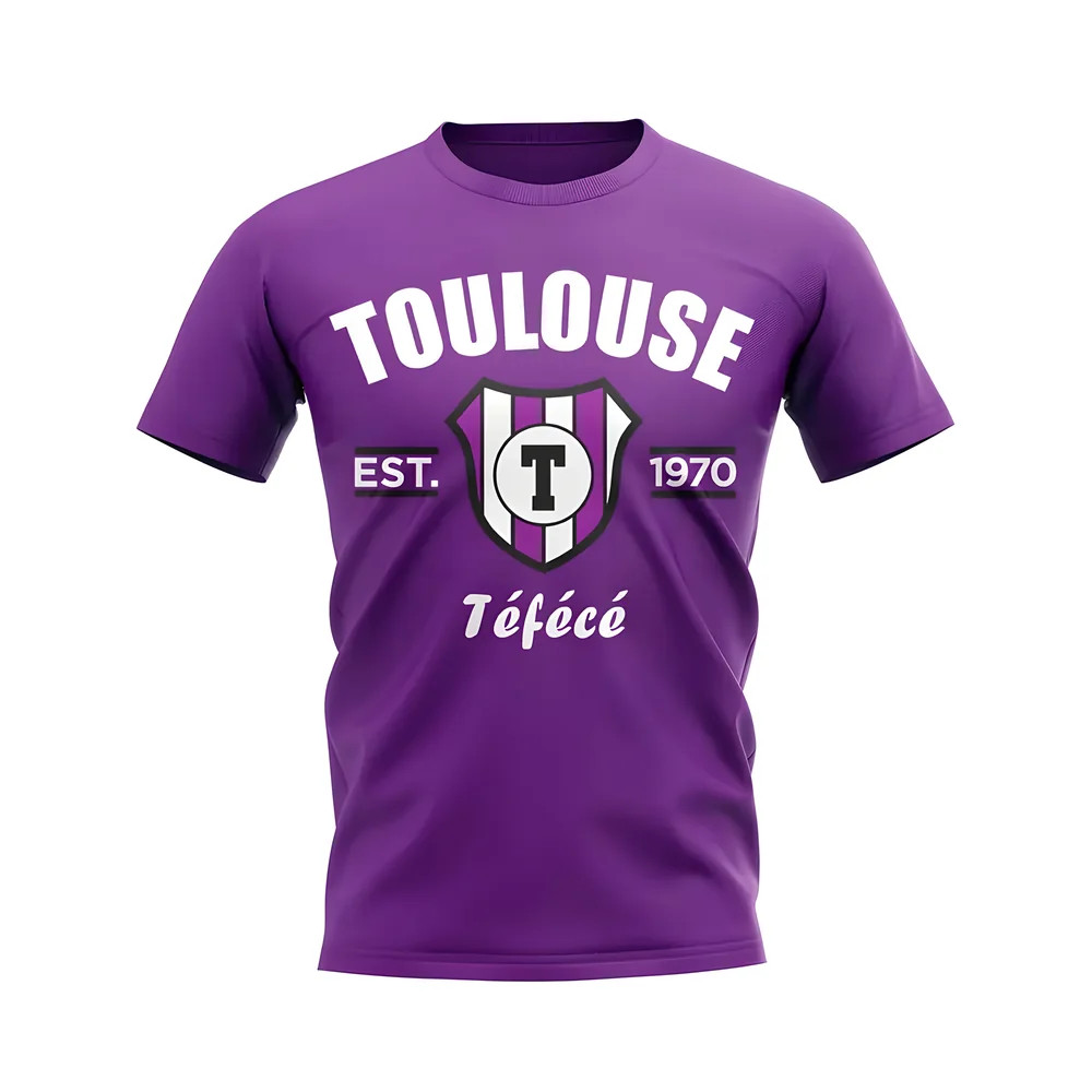Click to view product details and reviews for Toulouse Established Football T Shirt Purple.