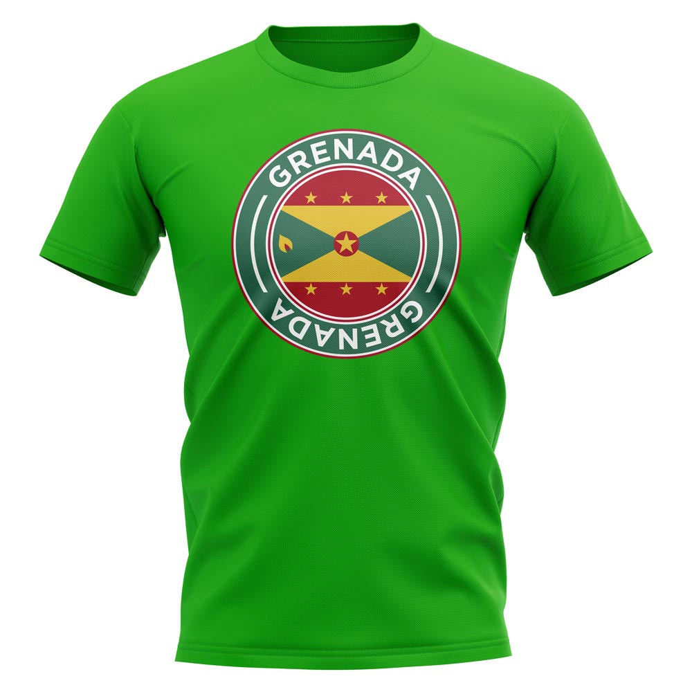 Click to view product details and reviews for Grenada Football Badge T Shirt Green.