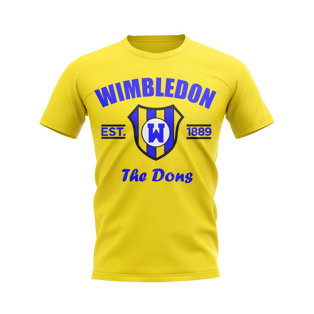 Click to view product details and reviews for Wimbledon Established Football T Shirt Yellow.