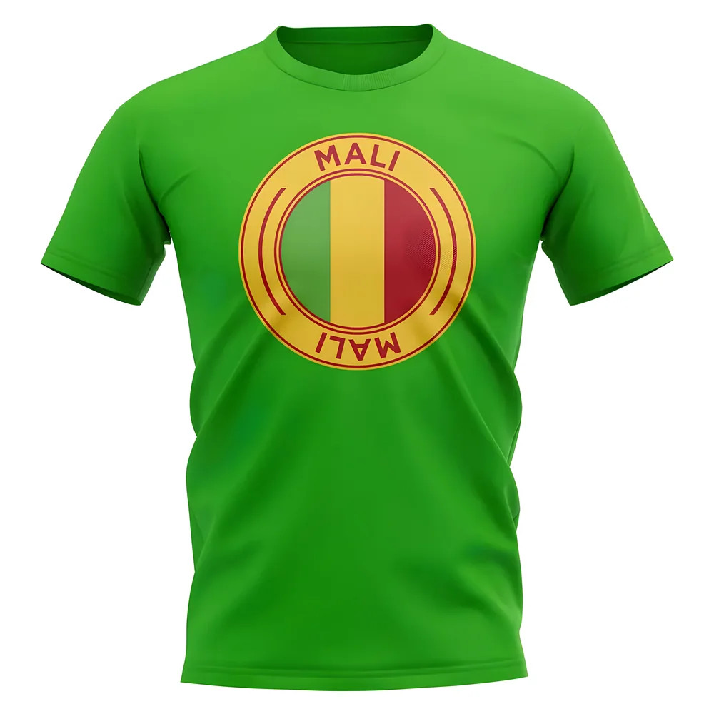 Mali Football Badge T-Shirt (Green) Polyester Uksoccershop Men's Green Extra Small