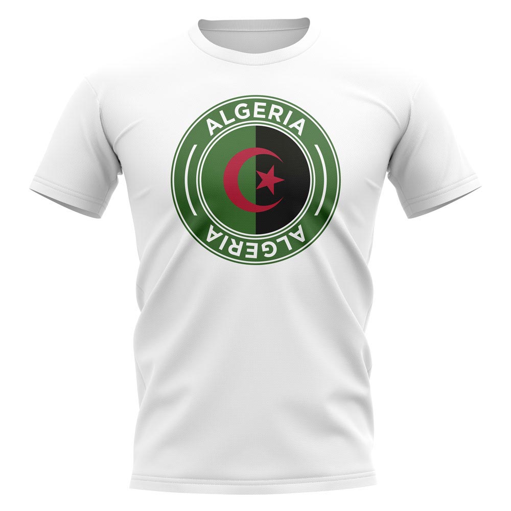 Click to view product details and reviews for Algeria Football Badge T Shirt White.