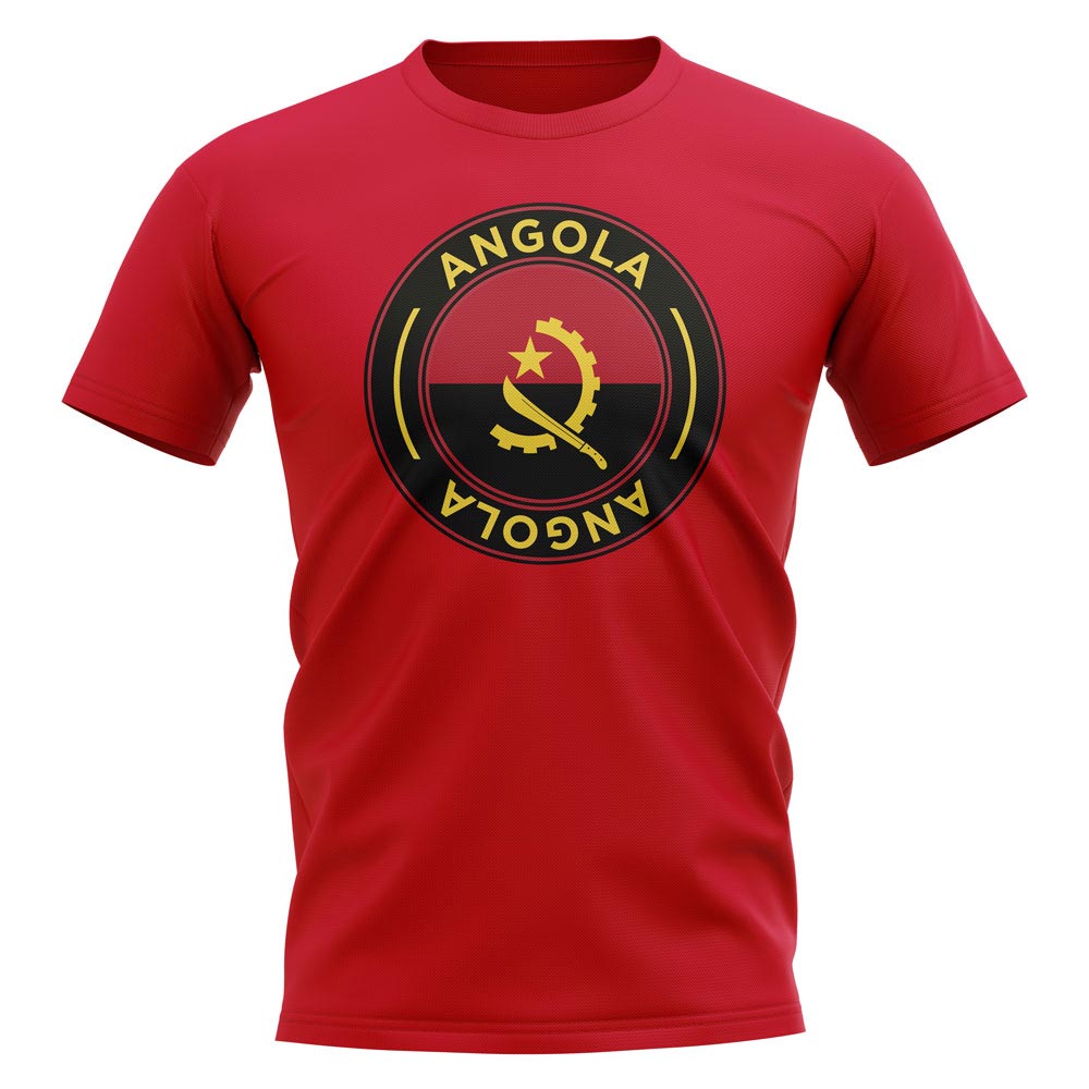 Click to view product details and reviews for Angola Football Badge T Shirt Red.