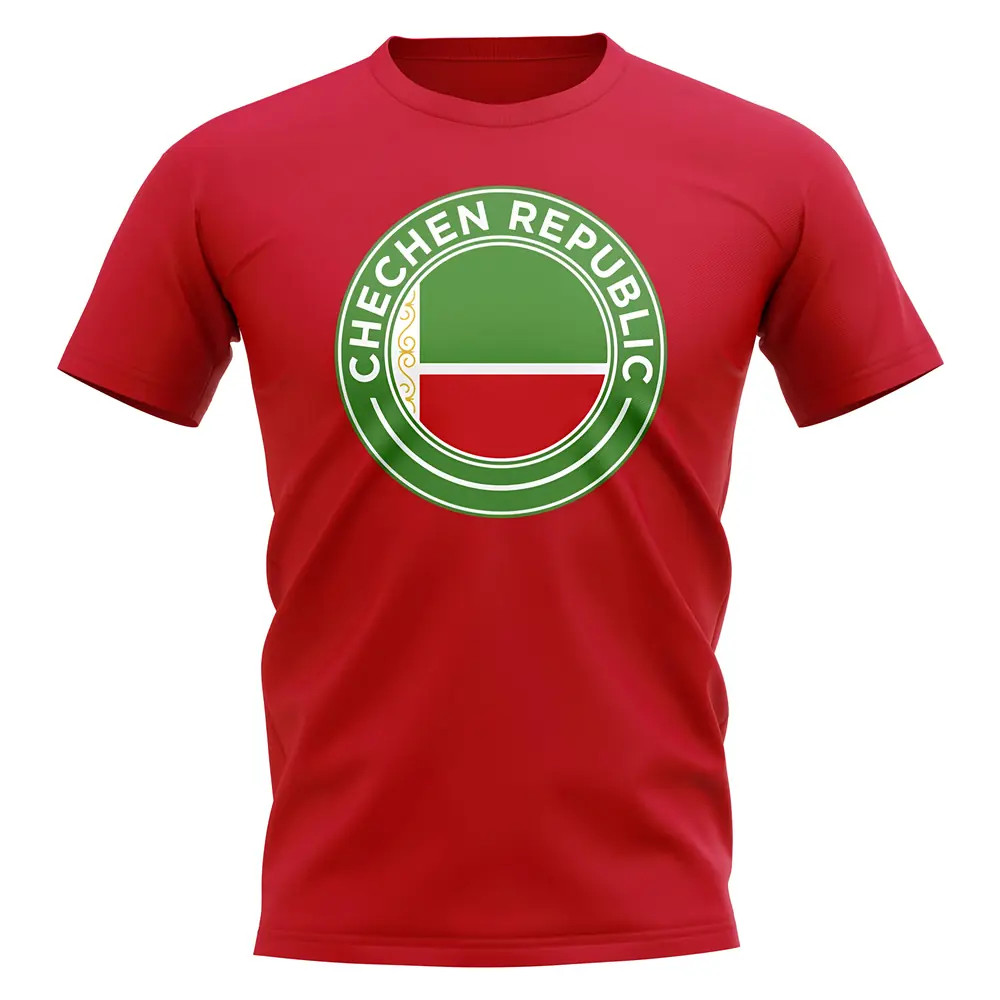 Chechen Republic Football Badge T-Shirt (Red) Polyester Newcastle Uksoccershop Men's Red Xxl
