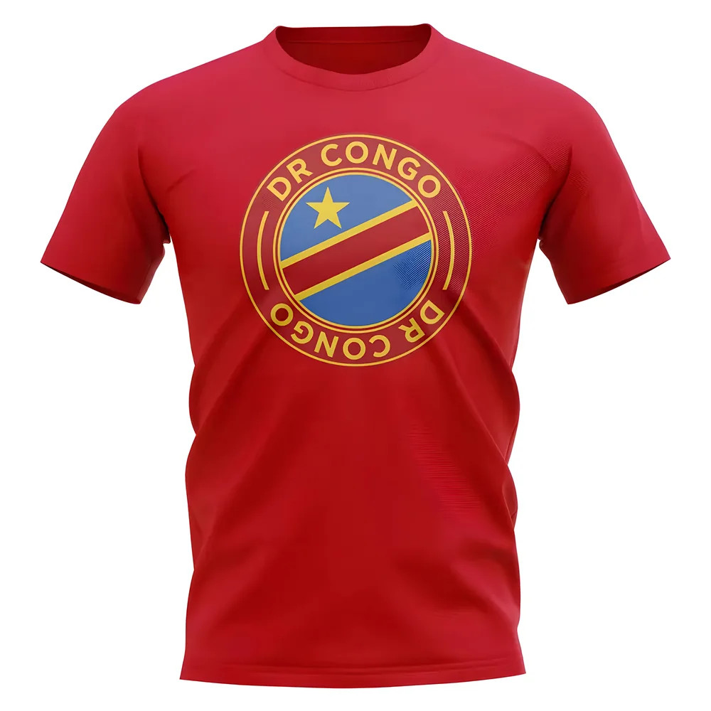 Click to view product details and reviews for Dr Congo Football Badge T Shirt Red.
