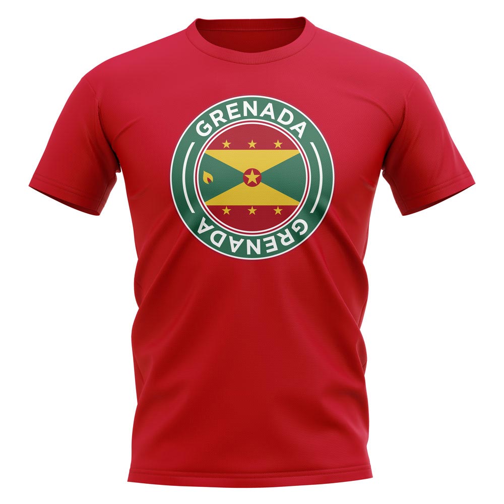 Click to view product details and reviews for Grenada Football Badge T Shirt Red.