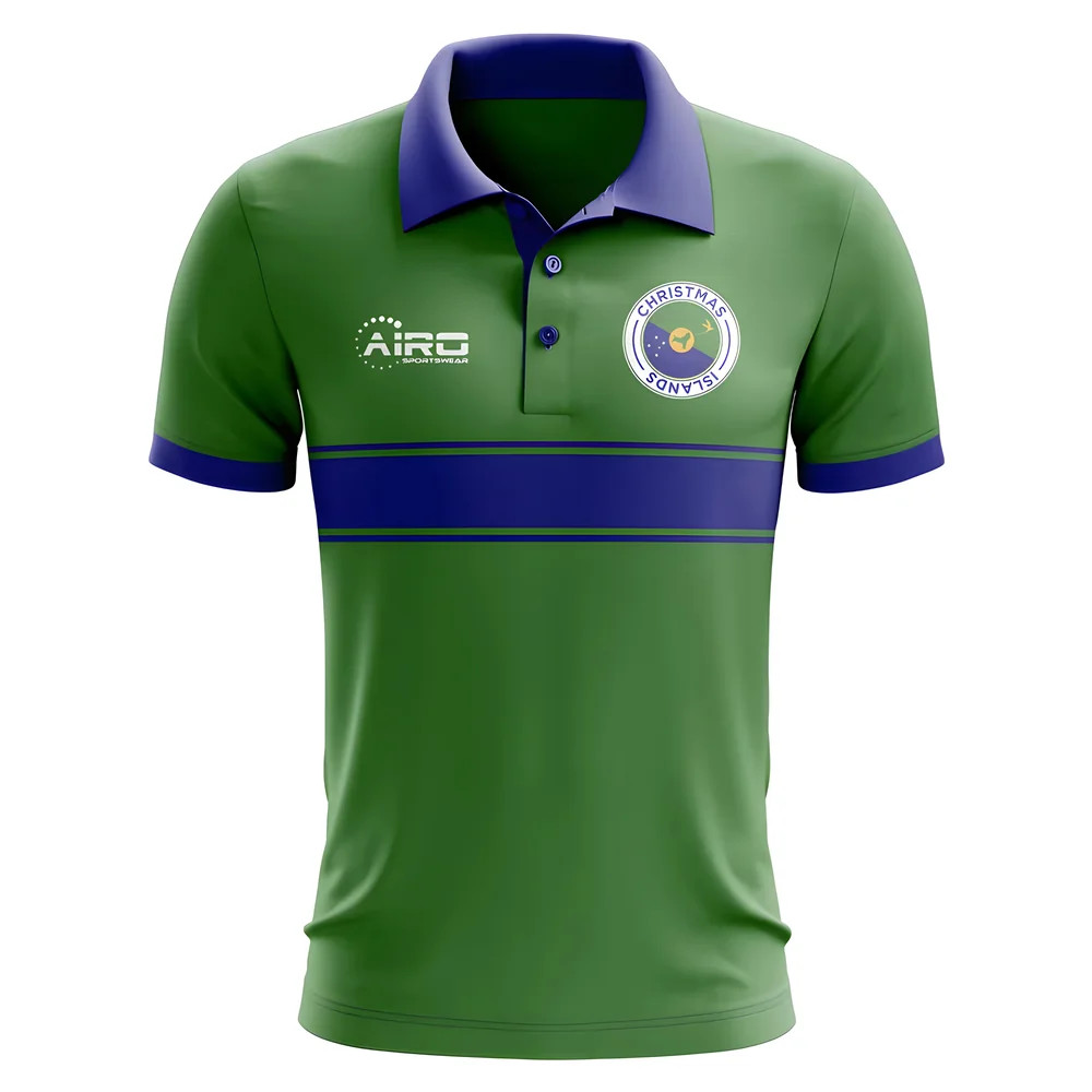 Click to view product details and reviews for Christmas Islands Concept Stripe Polo Shirt Green.
