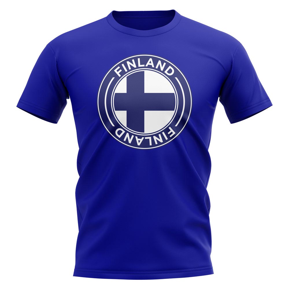 Click to view product details and reviews for Finland Football Badge T Shirt Royal.