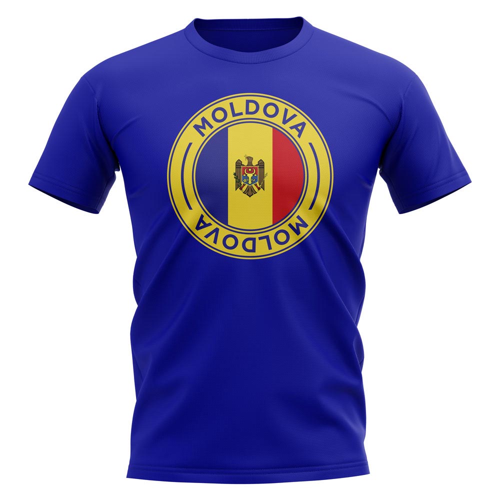 Click to view product details and reviews for Moldova Football Badge T Shirt Royal.