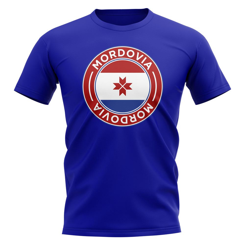 Mordovia Football Badge T-Shirt (Royal) Polyester Newcastle Uksoccershop Men's Blue Xxl