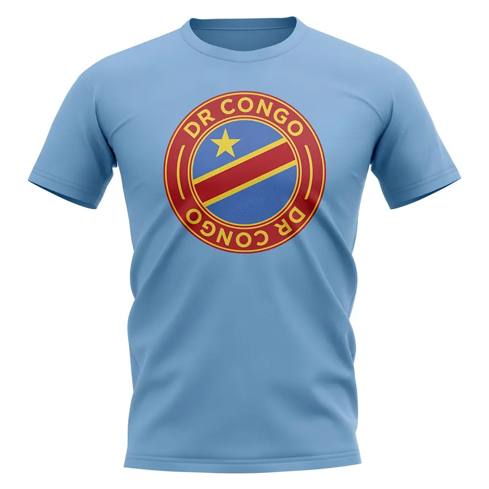 Click to view product details and reviews for Dr Congo Football Badge T Shirt Sky.