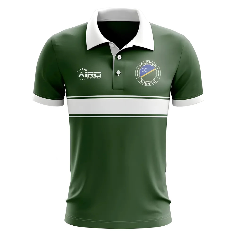Click to view product details and reviews for Solomon Islands Concept Stripe Polo Shirt Green.
