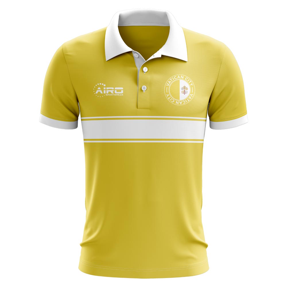 Click to view product details and reviews for Vatican City Concept Stripe Polo Shirt Yellow.
