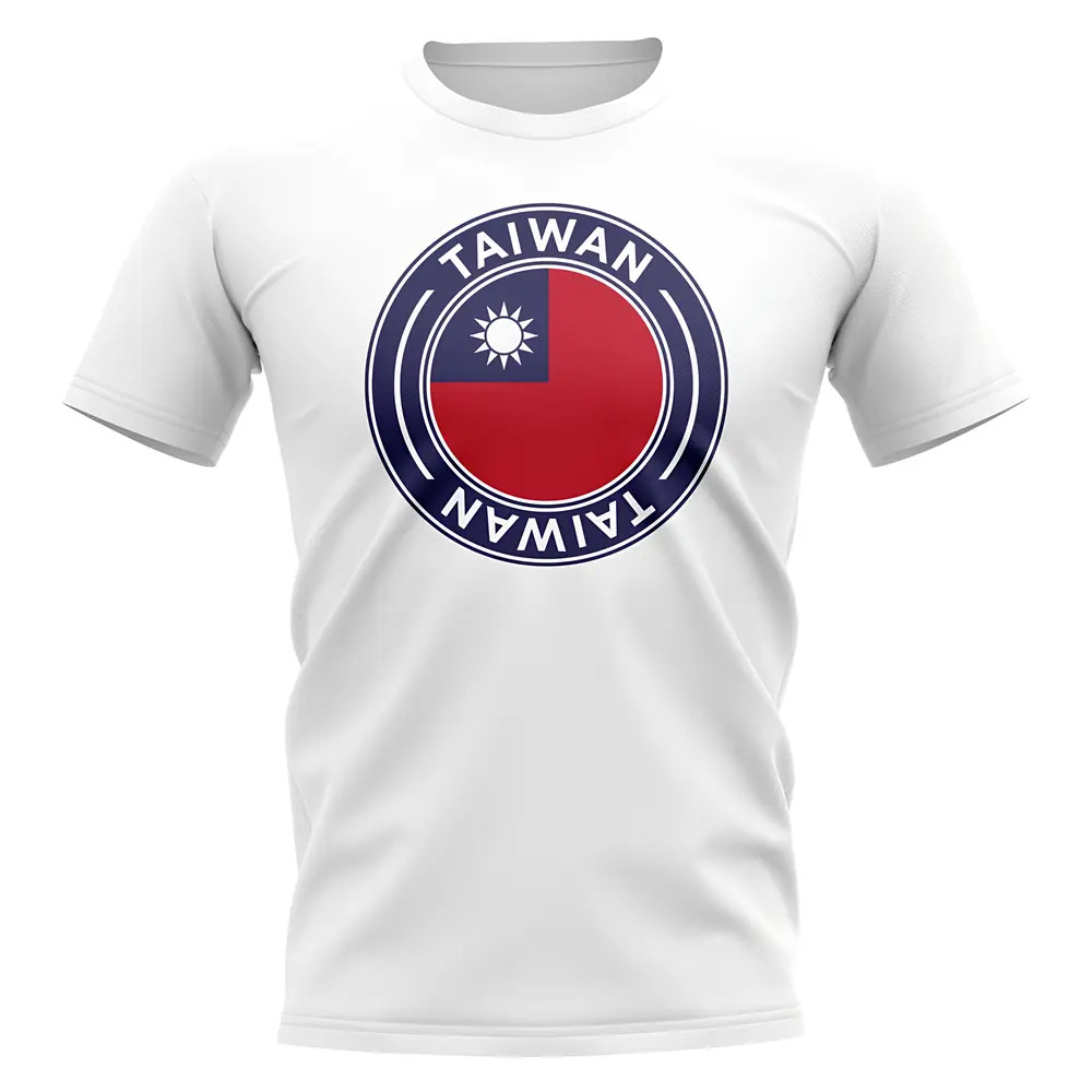Taiwan Football Badge T-Shirt (White) Polyester Newcastle Uksoccershop Men's White Xxl