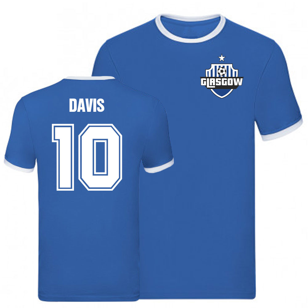 Click to view product details and reviews for Steven Davis Rangers Ringer Tee Blue.