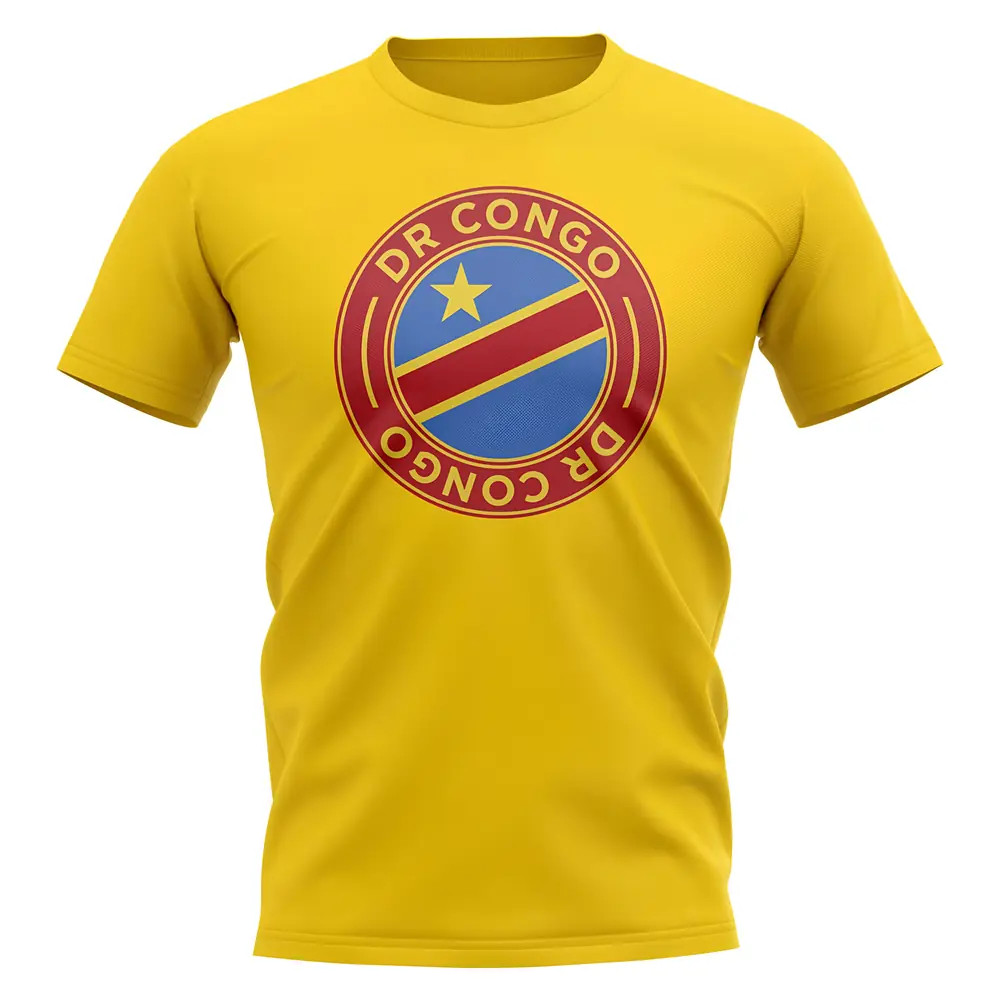 Click to view product details and reviews for Dr Congo Football Badge T Shirt Yellow.