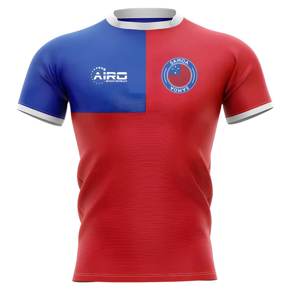 Click to view product details and reviews for 2020 2021 Samoa Flag Concept Rugby Shirt.