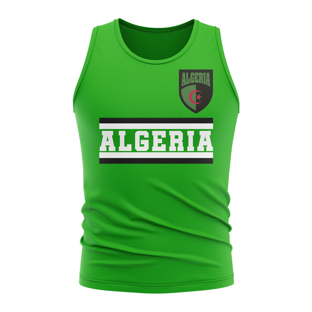 Click to view product details and reviews for Algeria Core Football Country Sleeveless Tee Green.