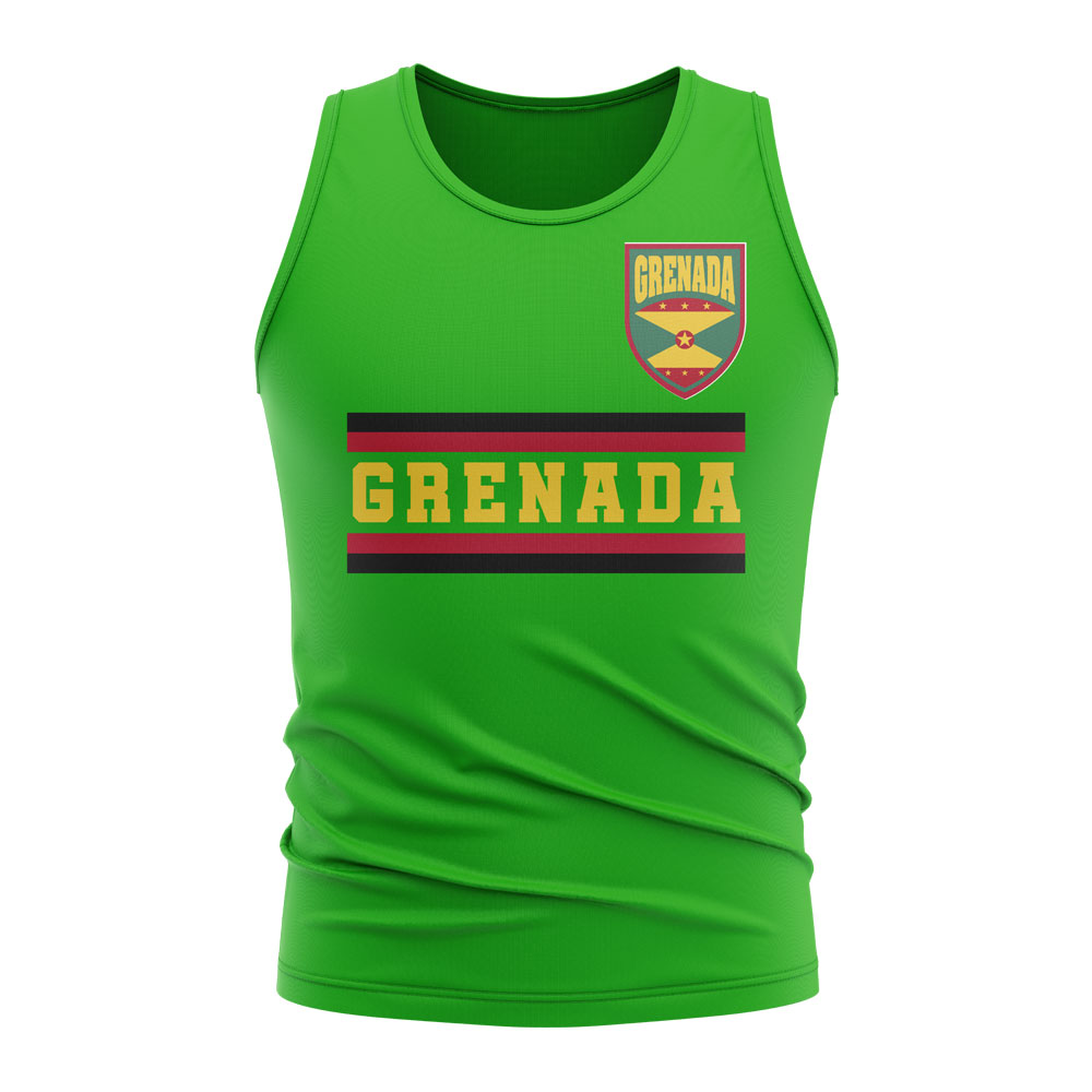 Click to view product details and reviews for Grenada Core Football Country Sleeveless Tee Green.
