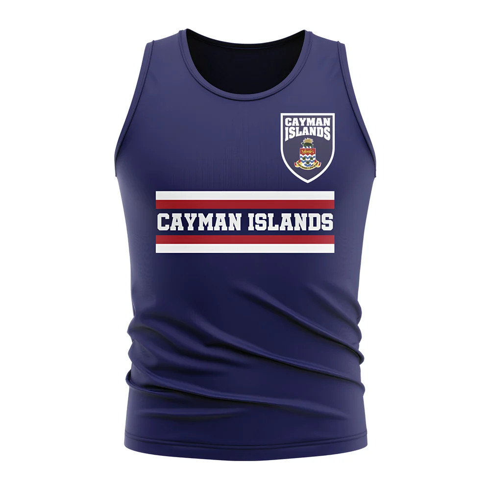Click to view product details and reviews for Cayman Islands Core Football Country Sleeveless Tee Navy.