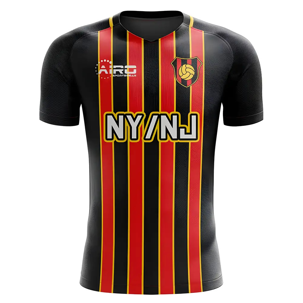 '25-'26 Metrostars Home Concept Football Shirt Polyester Arsenal Made By: Airo Sportswear Men's Black 5XL