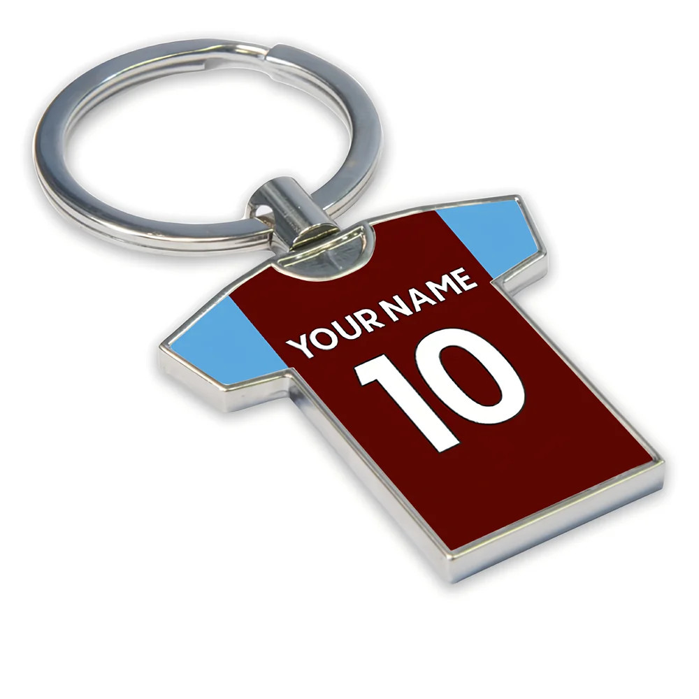 Personalised West Ham Football Shirt Key Ring Adults Claret One Size Polyester UKSoccershop Personalised West Ham Football Shirt Key Ring Adults Claret One Size Polyester UKSoccershop